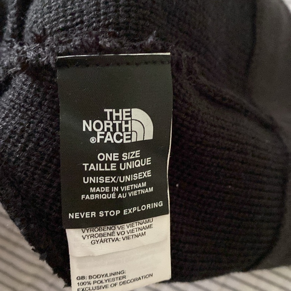 The North Face Mountain Beanie in black with custom Fairlife cow logo - Picture 5 of 6